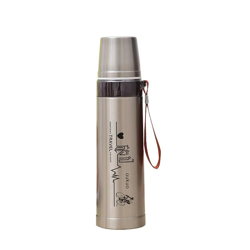 Recycled Portable Outdoor Travel Sport Big Size 2 L Large Capacity Plastic Thermos Vacuum Flask with Sling Article No 6650 S 395
