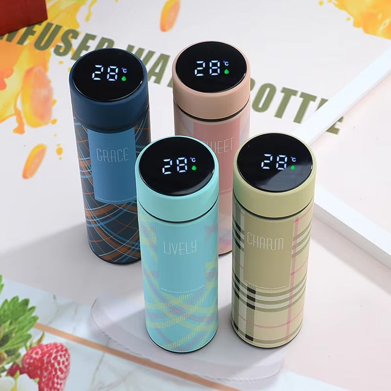18/8 Stainless Steel Led Temperature Display Sports Vacuum Flask with Tea Infuser Wholesa Article No 608 S 315