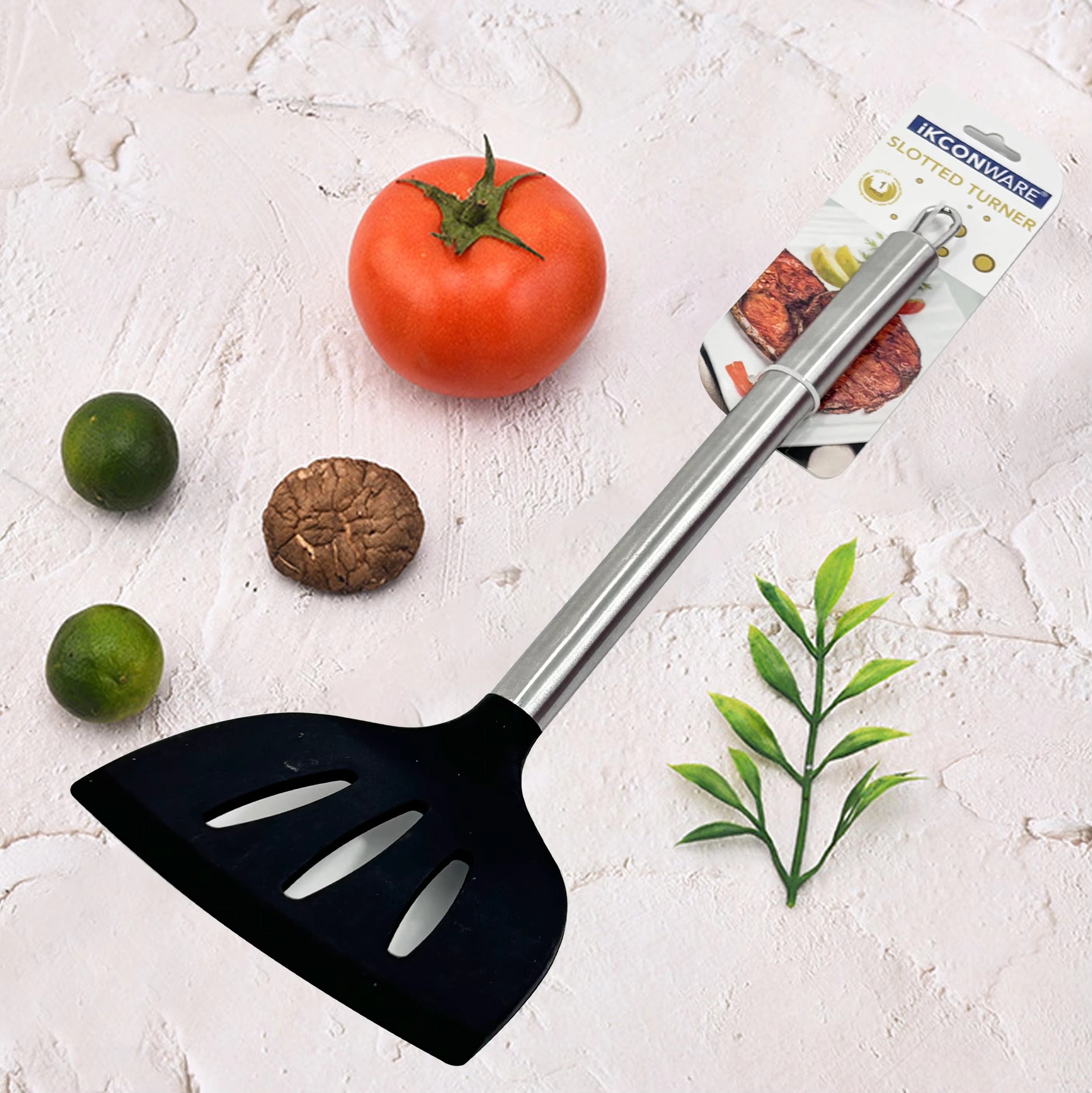 Nylon Head and Steel Handle, Durable & Lightweight for Everyday Cooking Kitchen Slotted Turner Article No 5531 S 115