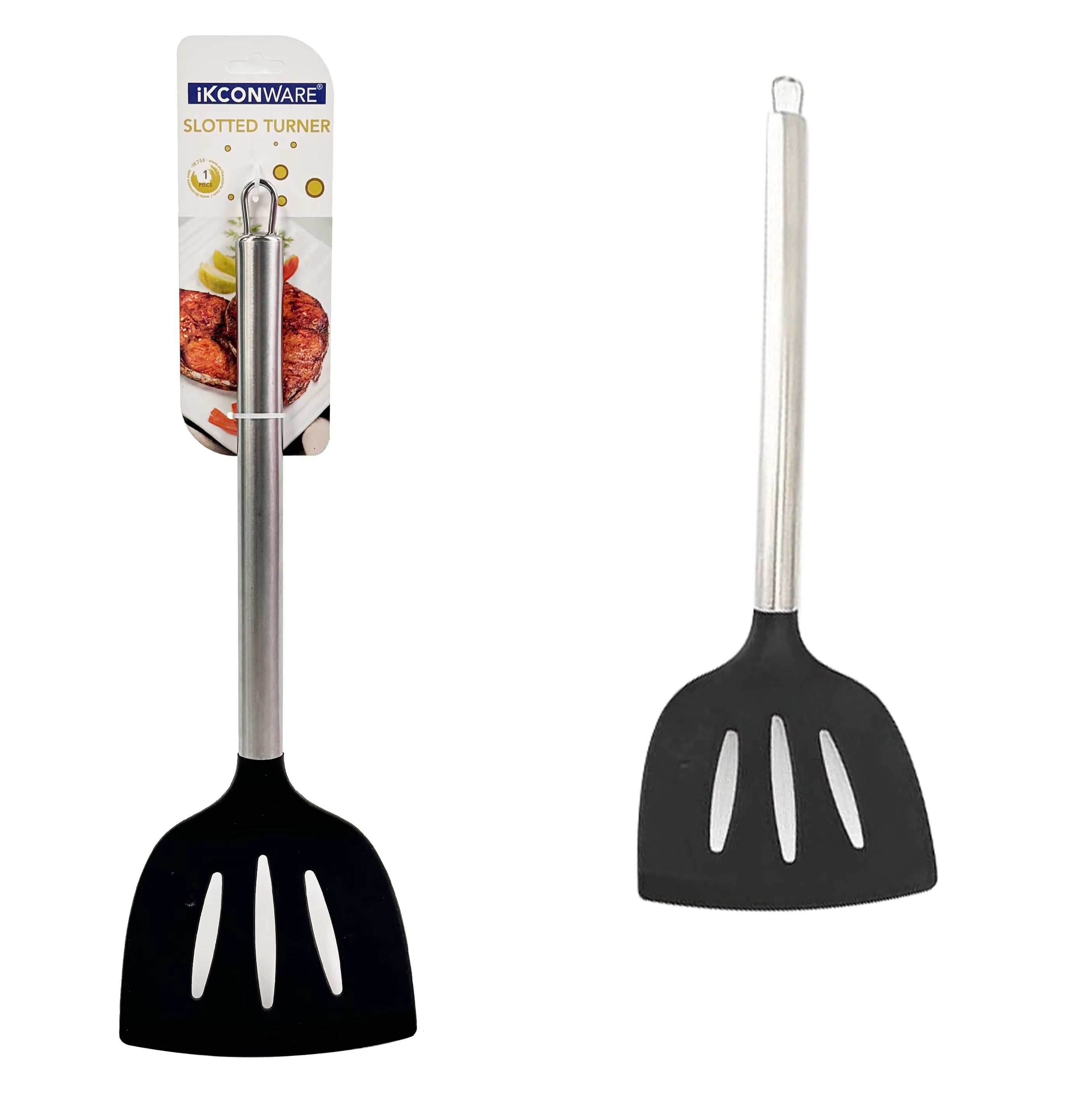Nylon Head and Steel Handle, Durable & Lightweight for Everyday Cooking Kitchen Slotted Turner Article No 5531 S 115