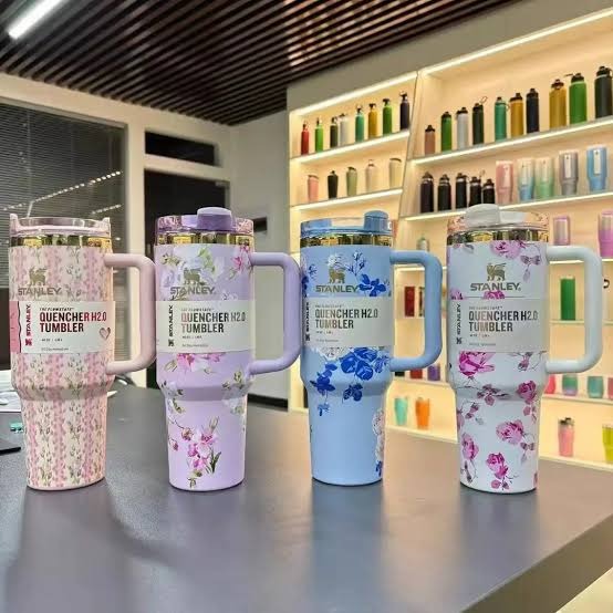 Stain less stel flower seires tumbler