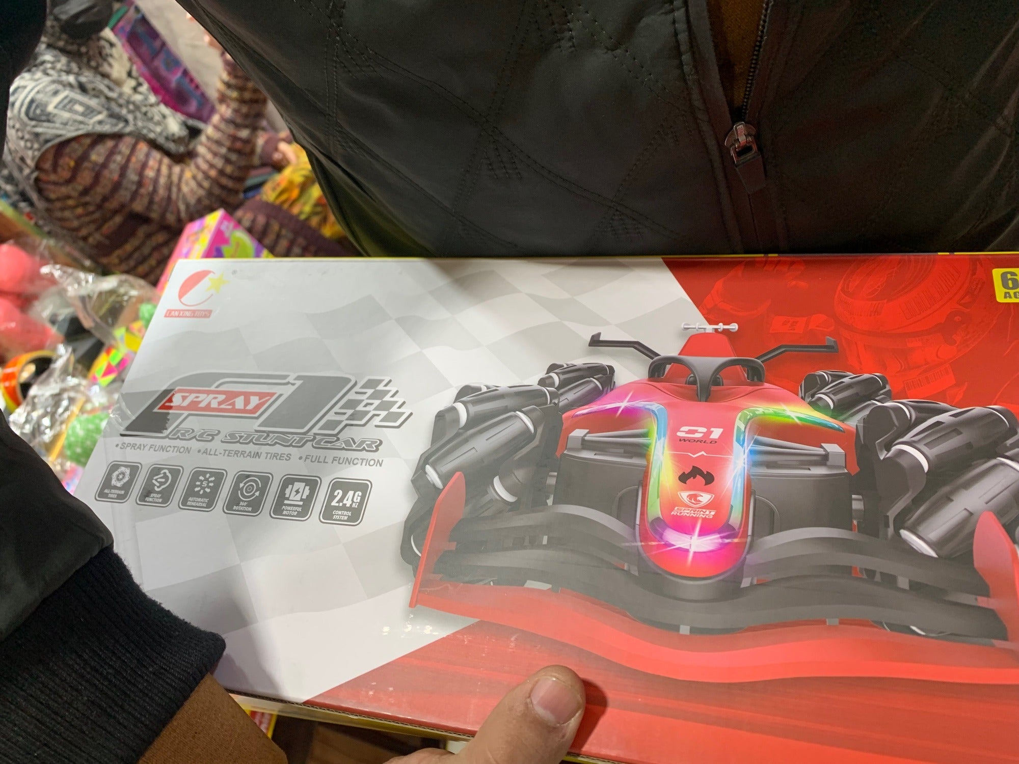 F1 R/C Rechargeable Smoke Emitting 360° Twisting Traverse Off-Road All-Terrain Drift Stunt with Lights & Music, Rechargeable  Article No 3621 S 1695