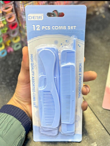 Premium quality of 12 pcs Comb set with random free gift  Article No 6339 S 70