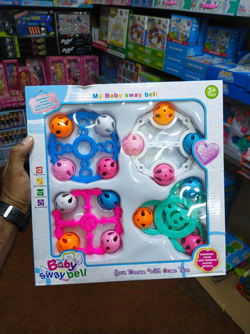 4 in 1 Plastic Rattle Set Pack For Kids Article No 3195 S280