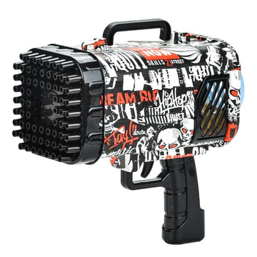 Electric 68 Hole Bazooka Bubble Gun Toys with Colorful Lights Article No 583 S1295