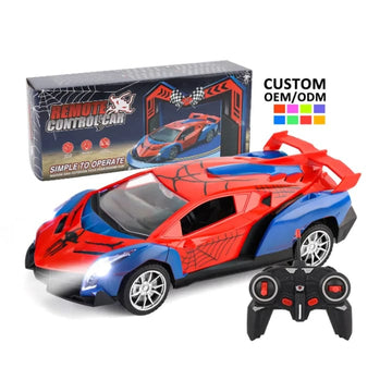 Spiderman stickered Remote Control Racing Car-Rechargeable Sports Article No 6394 S795