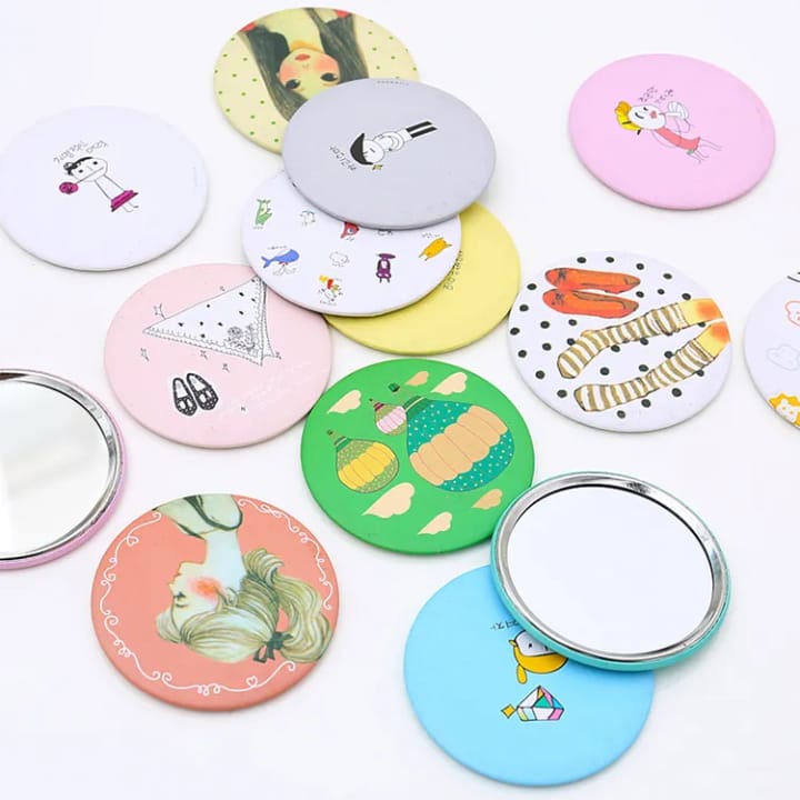 1pc Pocket Makeup Mirrors Kawaii Cute Cartoon Portable Small Mini Round Mirror Lonni Article No 6933  47