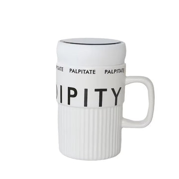 English Letters Mirror Mug Personality Vertical Stripe Light Luxury Cup Article No 1097       325
