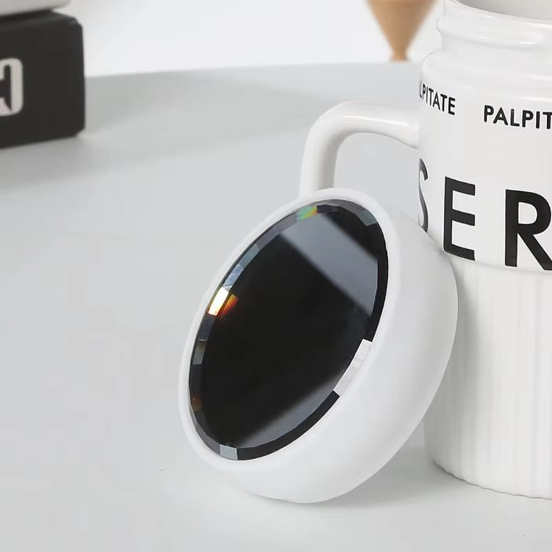 English Letters Mirror Mug Personality Vertical Stripe Light Luxury Cup Article No 1097       325