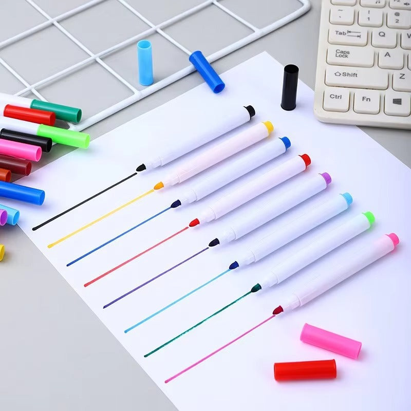 8 Colors Floating Brushable Erasable Article No 4468      S130