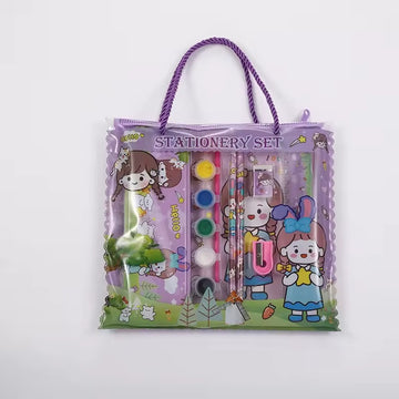 Custom Brand School Supplies Variety Pencil Case Stationery Set Pencil Sharpener Eraser Stationery Set Article No 5862      S145