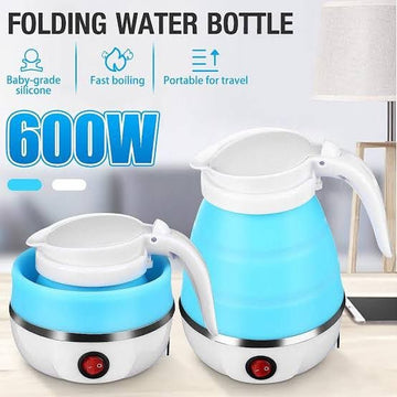 Travel Electric Kettle 600ml Foldable Silicone Electric Kettle Portable Friendly Travel Eclectic Kettle Article No.745
