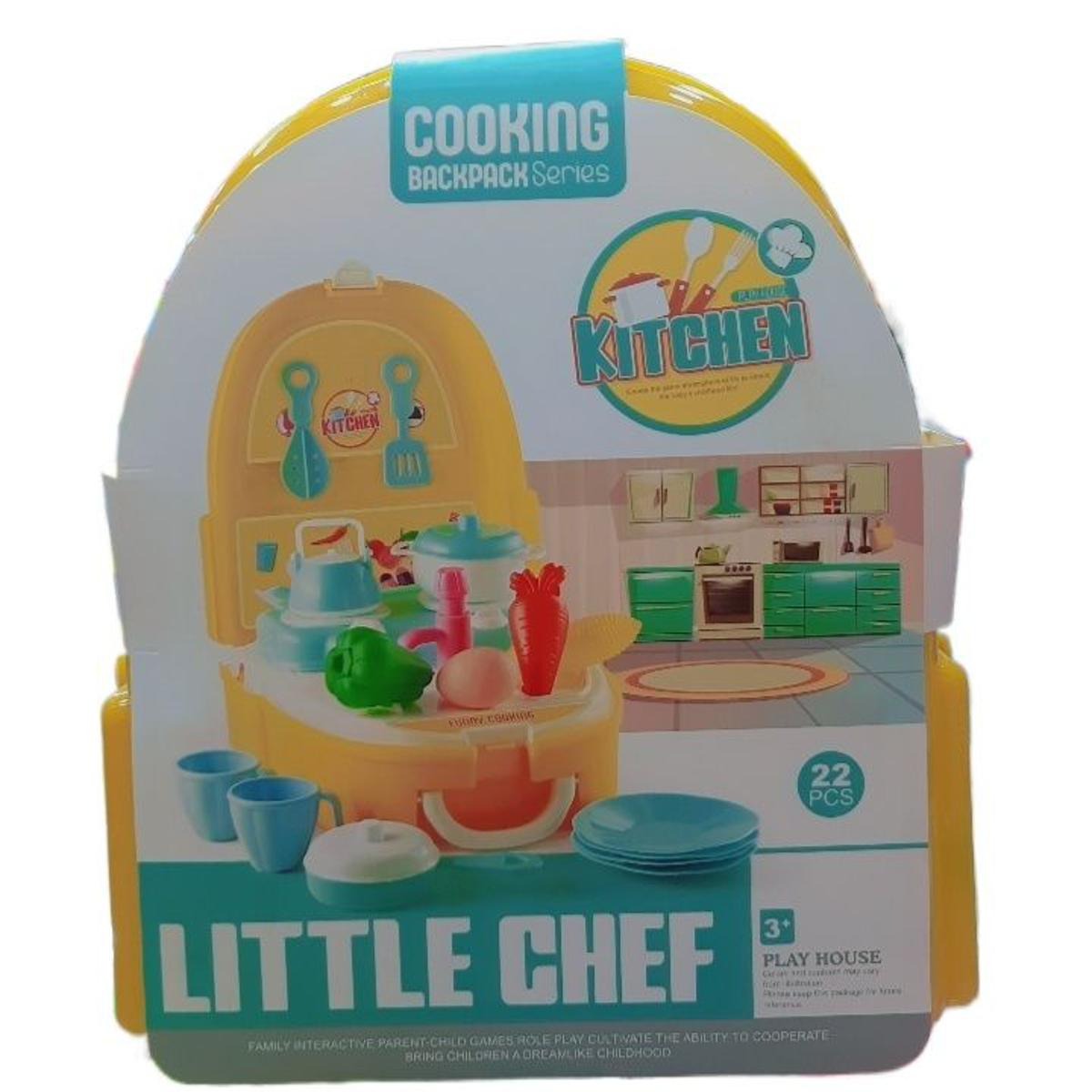 Kitchen Cooking Backpack Toy Set with Amazing Plastic Pack for Kids \ Best for Gift Article No 5744 S375