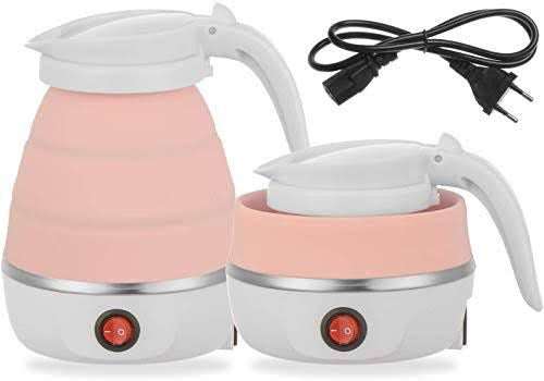 Travel Electric Kettle 600ml Foldable Silicone Electric Kettle Portable Friendly Travel Eclectic Kettle Article No.745