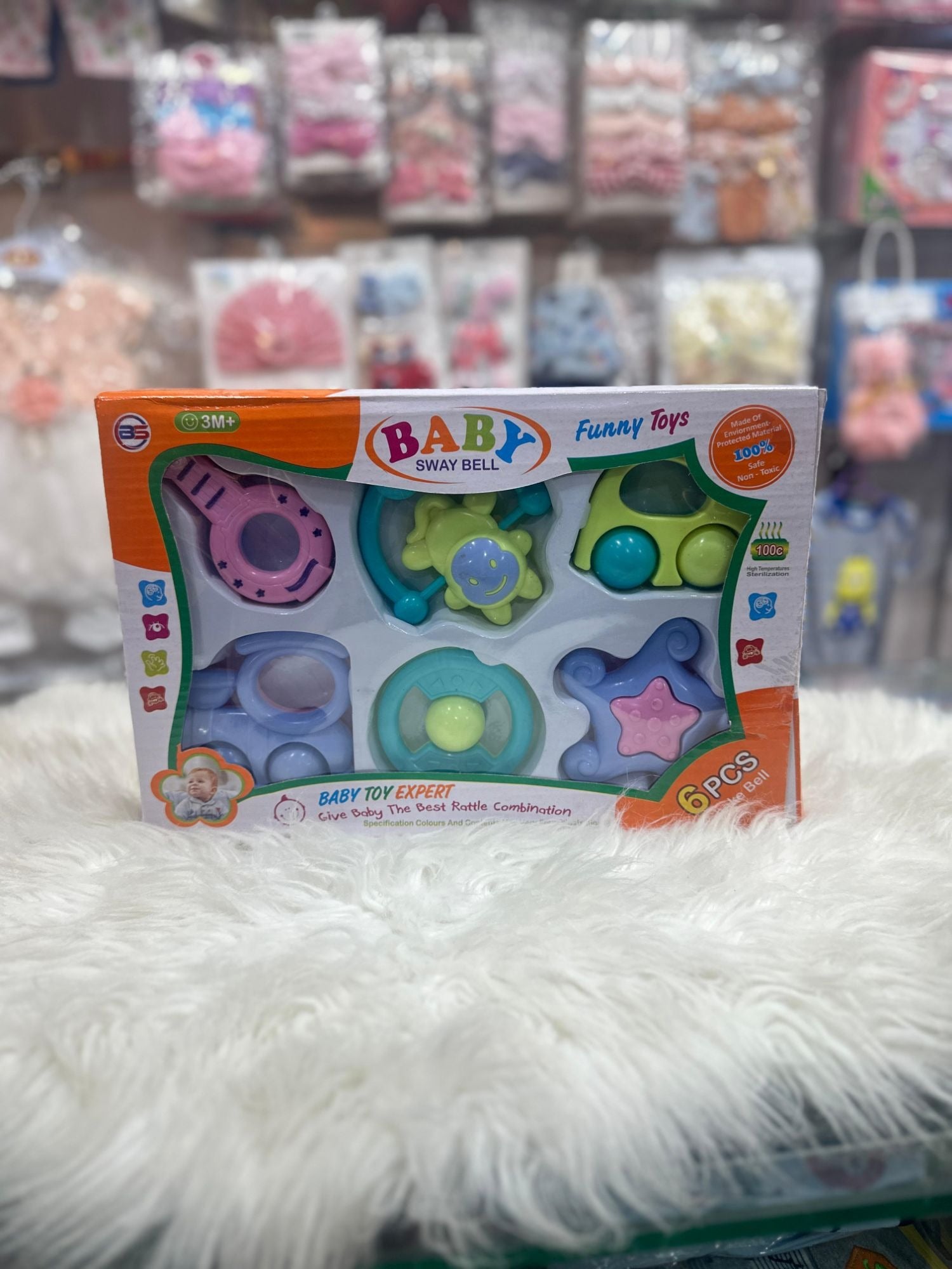 Beautiful Rattles Set pack of 6 in Gift Packing Article No 5093 S135