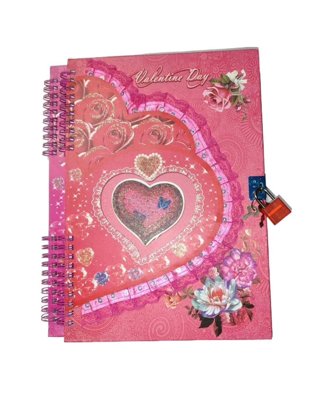 Heart fancy lock dairy best for gift fancy notebook and dairy Article No 1916      S160