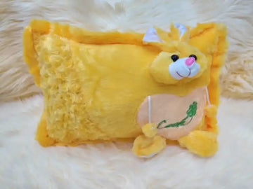 Plush Fluffy Throw Pillow Case Cushion Filled, Soft Plush Faux for Home Décor Sofa or Car 15x15 Inch