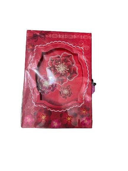 Beautiful Box Flower Lock Diaries For Kids (Best Design Beatiful) Article No 1916      S160