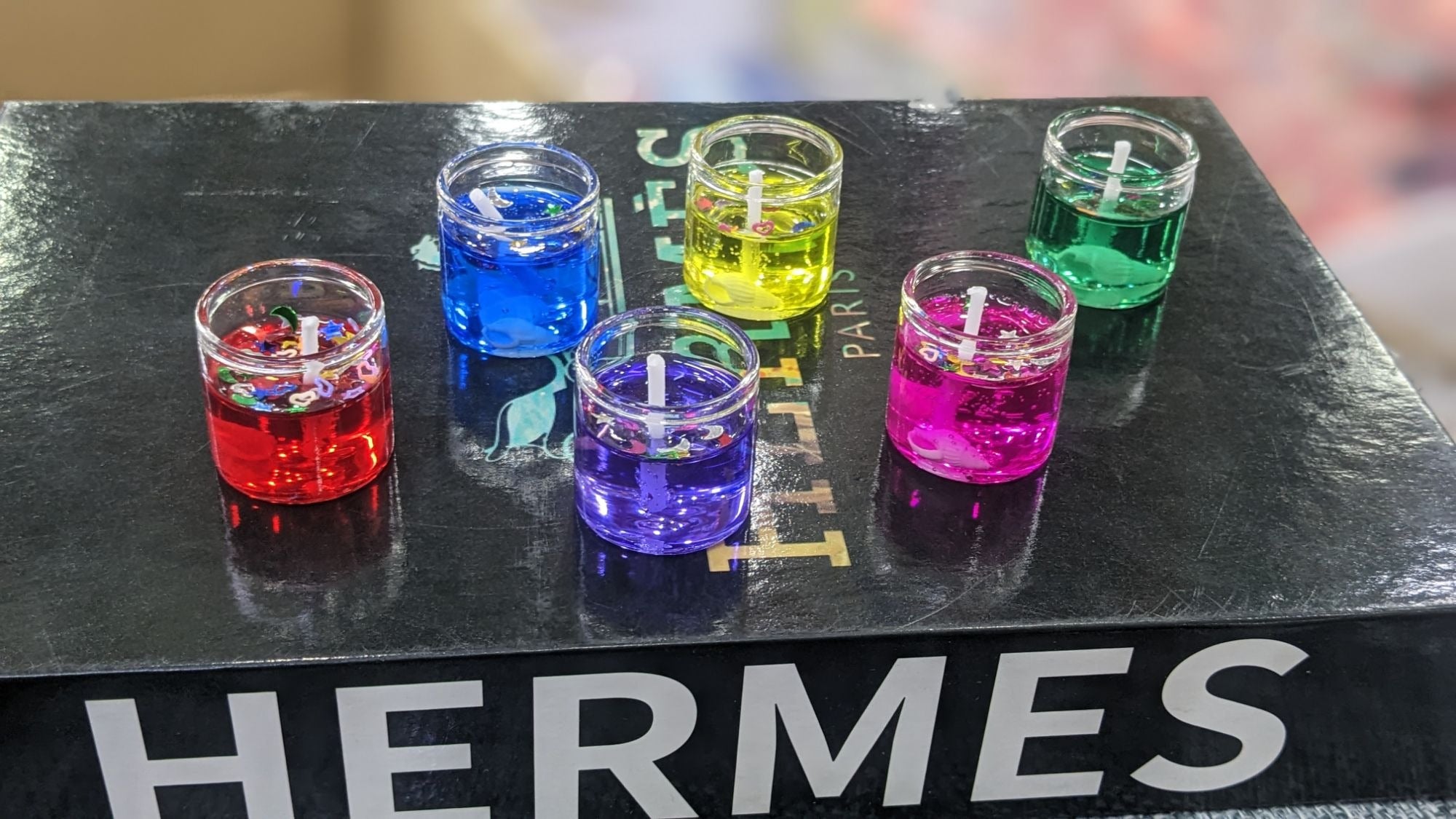 6 pcs candles Scented Fragrance jally candles Article No 2502        S110