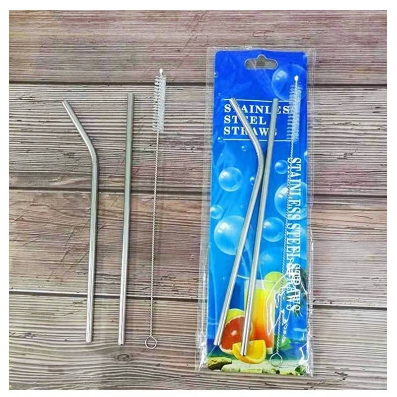 Metal Straw Premium Stainless Steel Metal Drinking Straw Straws Reusable Article No 1953      S60