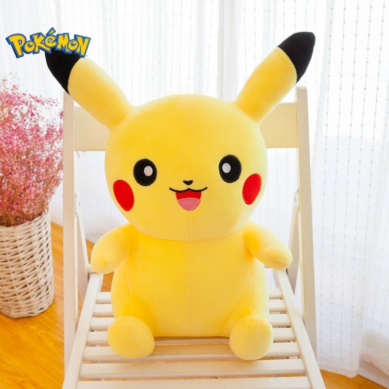 PREATY 25cm Pokemon Pikachu Plush Toys Kawaii Japan Anime Elf Plush Doll Soft Stuffed Cartoon Pikachu Doll Birthday Gift For Kids Girls
