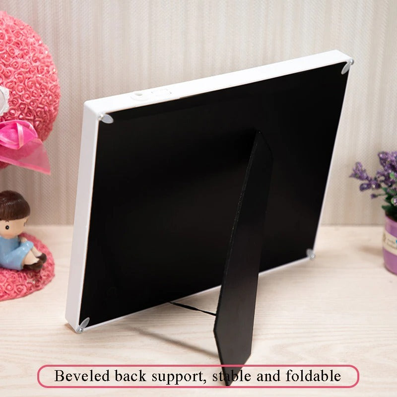 10cm X 15cm Golden LED Love Decoration Bedroom Photo Frame USB With Display StandArticle No 6070      S345