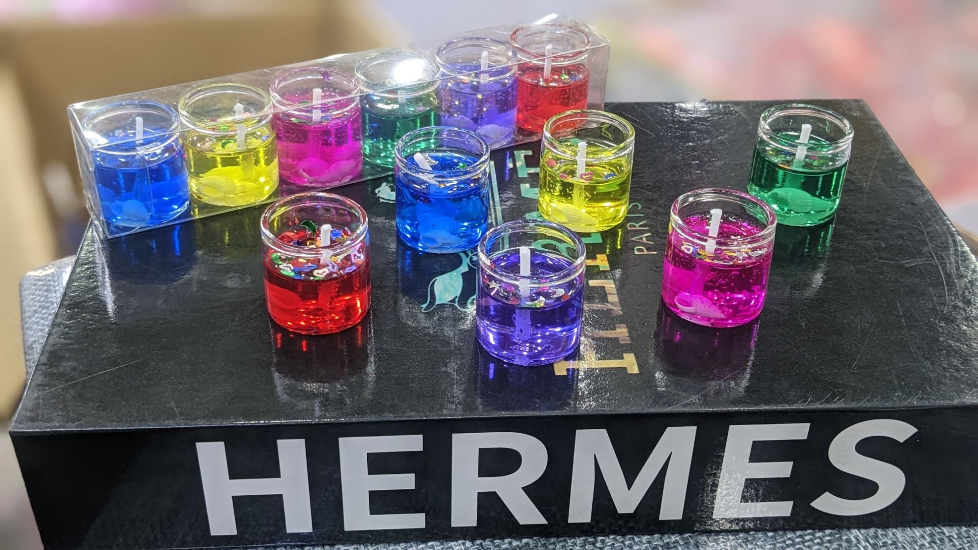 6 pcs candles Scented Fragrance jally candles Article No 2502        S110