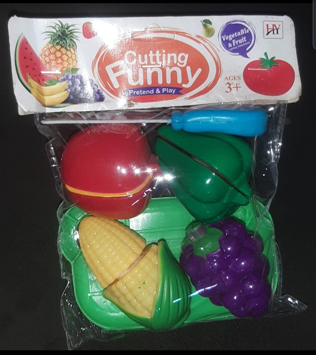 4 pes cutting fruits with knife-fruit vegetable food cutting play toy for kids Article No 4871 S87