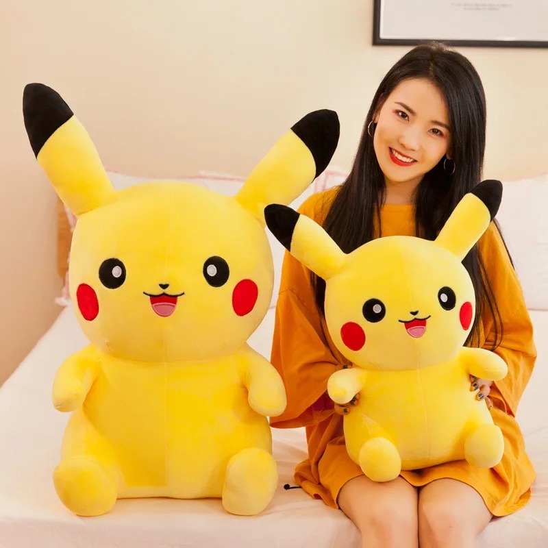 PREATY 25cm Pokemon Pikachu Plush Toys Kawaii Japan Anime Elf Plush Doll Soft Stuffed Cartoon Pikachu Doll Birthday Gift For Kids Girls