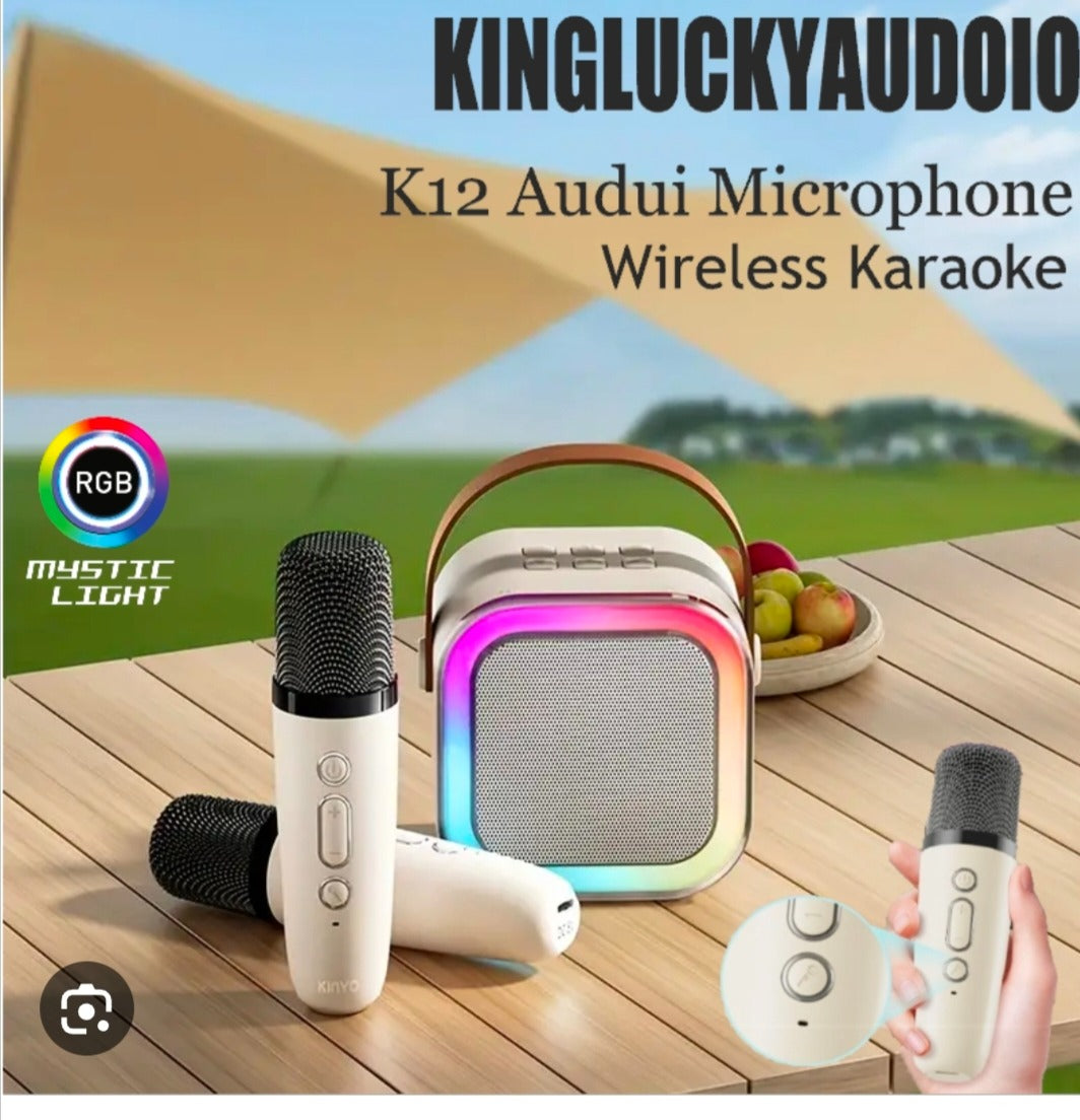 AMPLIFIER Portable Rechargeable Bluetooth Wireless Speaker with Touch Color Control Dimming LED Light & Table Lamp Light