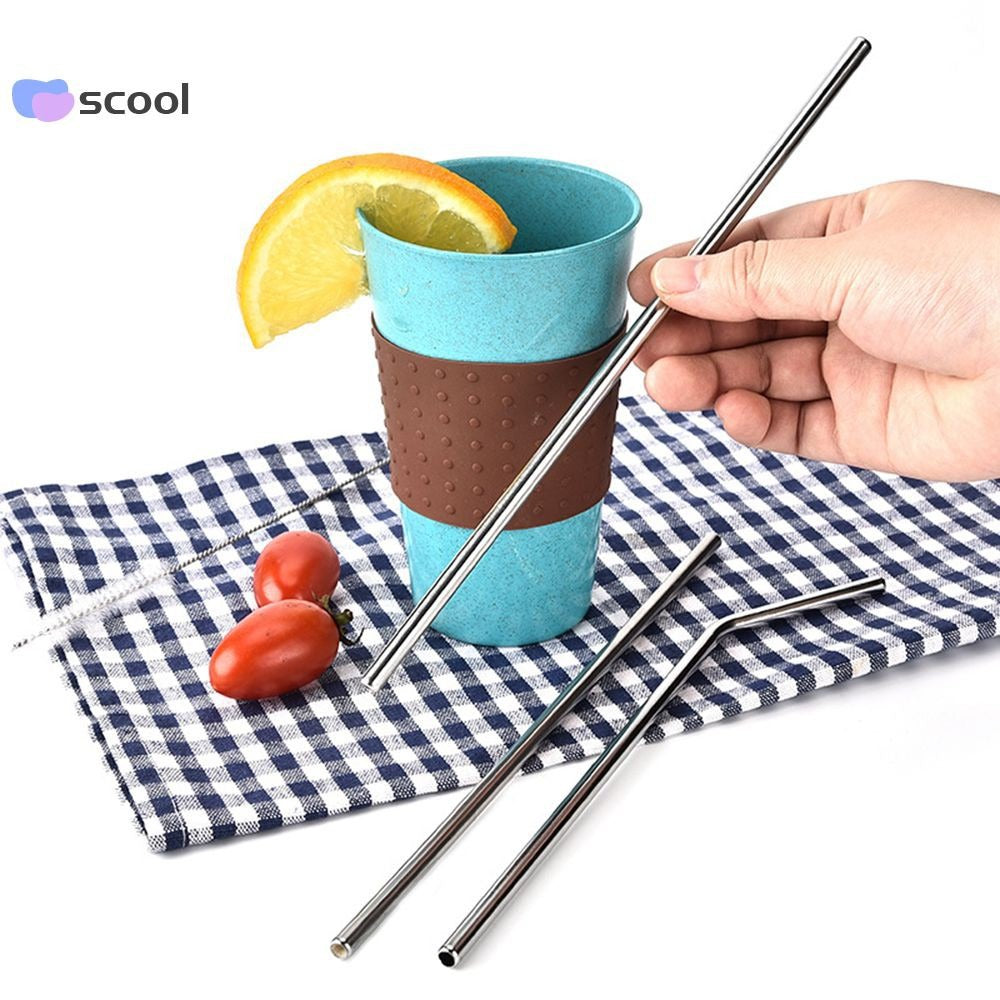 Metal Straw Premium Stainless Steel Metal Drinking Straw Straws Reusable Article No 1953      S60