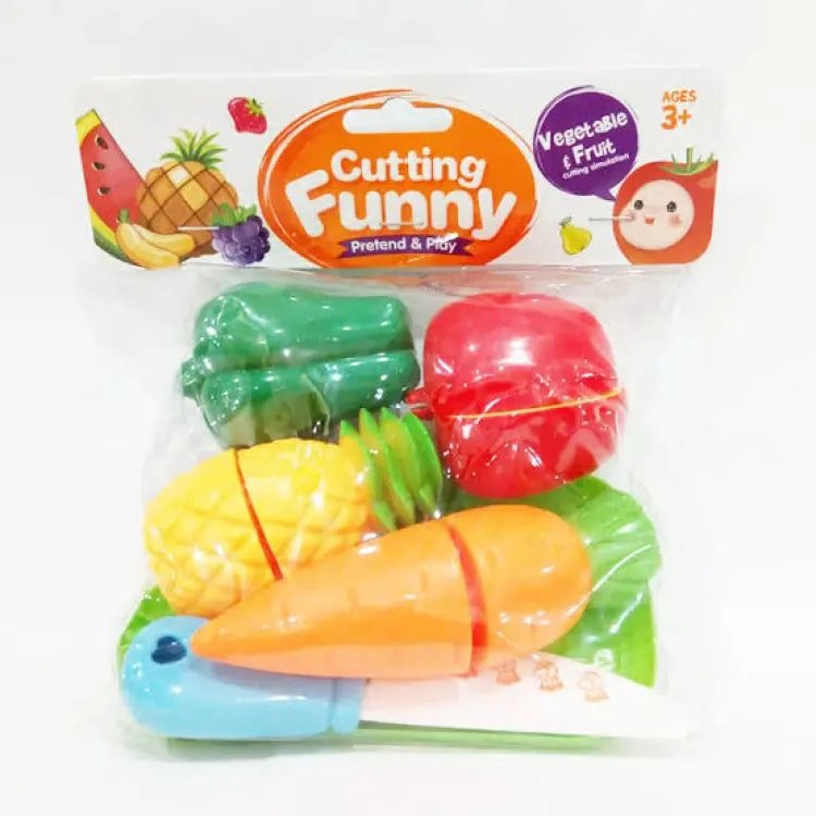4 pes cutting fruits with knife-fruit vegetable food cutting play toy for kids Article No 4871 S87