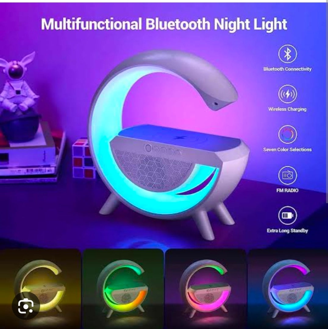 AMPLIFIER Portable Rechargeable Bluetooth Wireless Speaker with Touch Color Control Dimming LED Light & Table Lamp Light