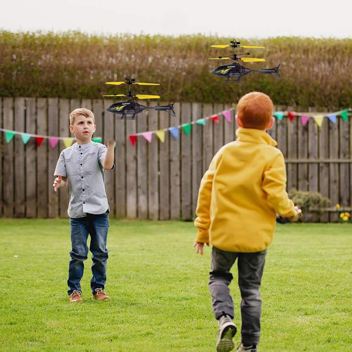 Flying Helicopter,Remote Control Helicopter for 6 + Years Boys Indoor and Outdoor Helicopter, Palm Sensing Helicopter