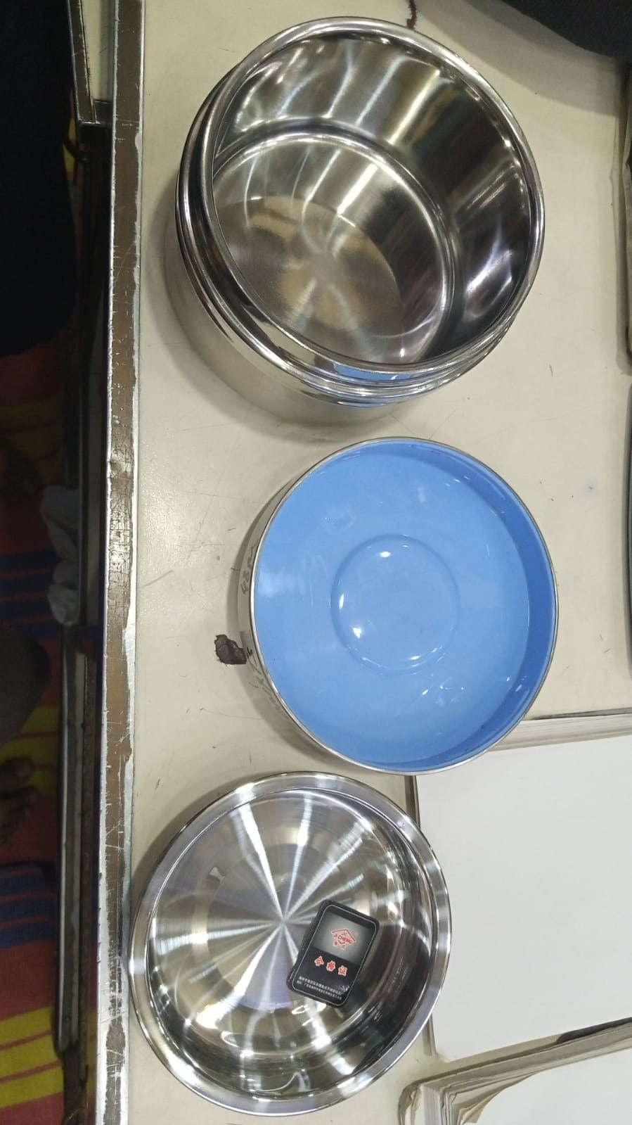 2 layer steel lunch box Article No 3654       S580