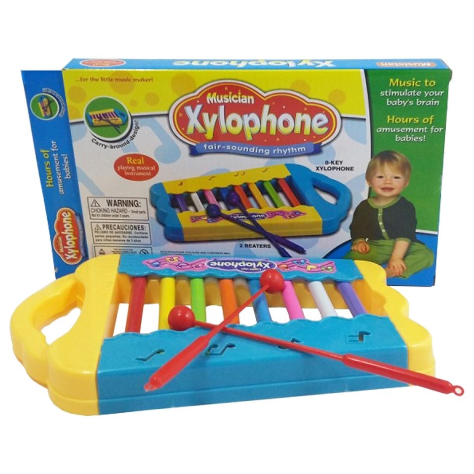2 in1 Baby Piano Xylophone Toy for Toddlers Multicolored Key Keyboard Xylophone Piano Musical Piano Toy for Baby Kids Girls Boys Article No 395