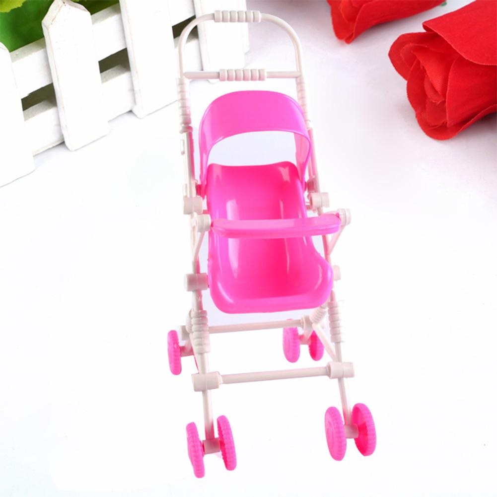 FASTBAZAR Kids Girl Toy Play House Plastic Dismountable Stroller for Doll Accessories Article No 6535 S60