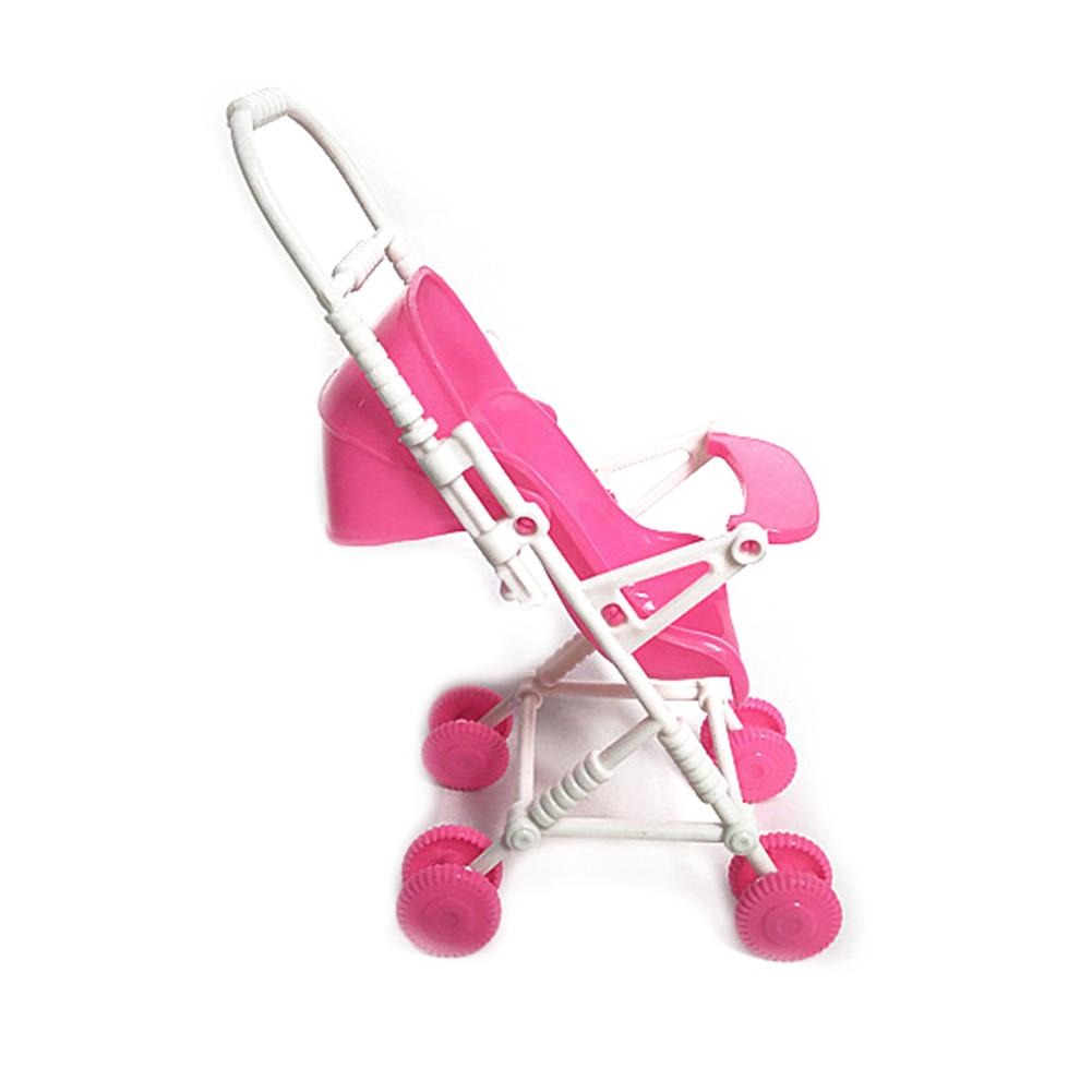FASTBAZAR Kids Girl Toy Play House Plastic Dismountable Stroller for Doll Accessories Article No 6535 S60