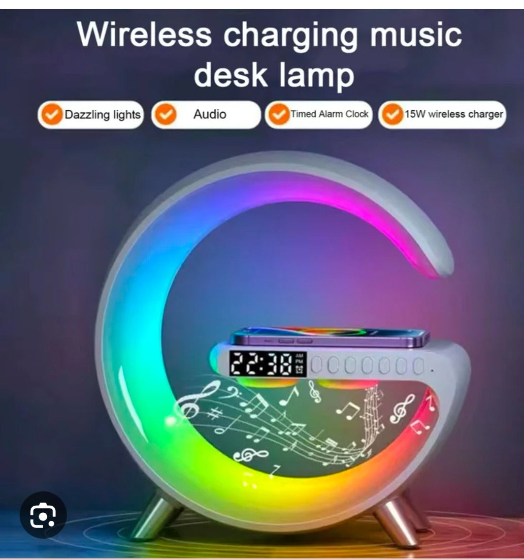 AMPLIFIER Portable Rechargeable Bluetooth Wireless Speaker with Touch Color Control Dimming LED Light & Table Lamp Light