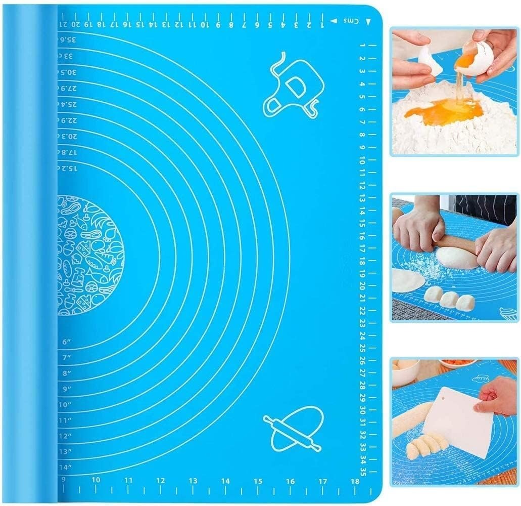 silicone high qyality dough baking fondant pizza mat dining table mat measurement mat pizza pad dough mat pastry rolling board cooking tool mat pastry pad table placemat pad noodle cutter non stickArticle No 3555        S145