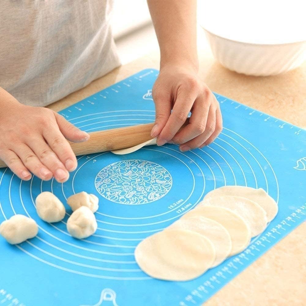 silicone high qyality dough baking fondant pizza mat dining table mat measurement mat pizza pad dough mat pastry rolling board cooking tool mat pastry pad table placemat pad noodle cutter non stickArticle No 3555        S145