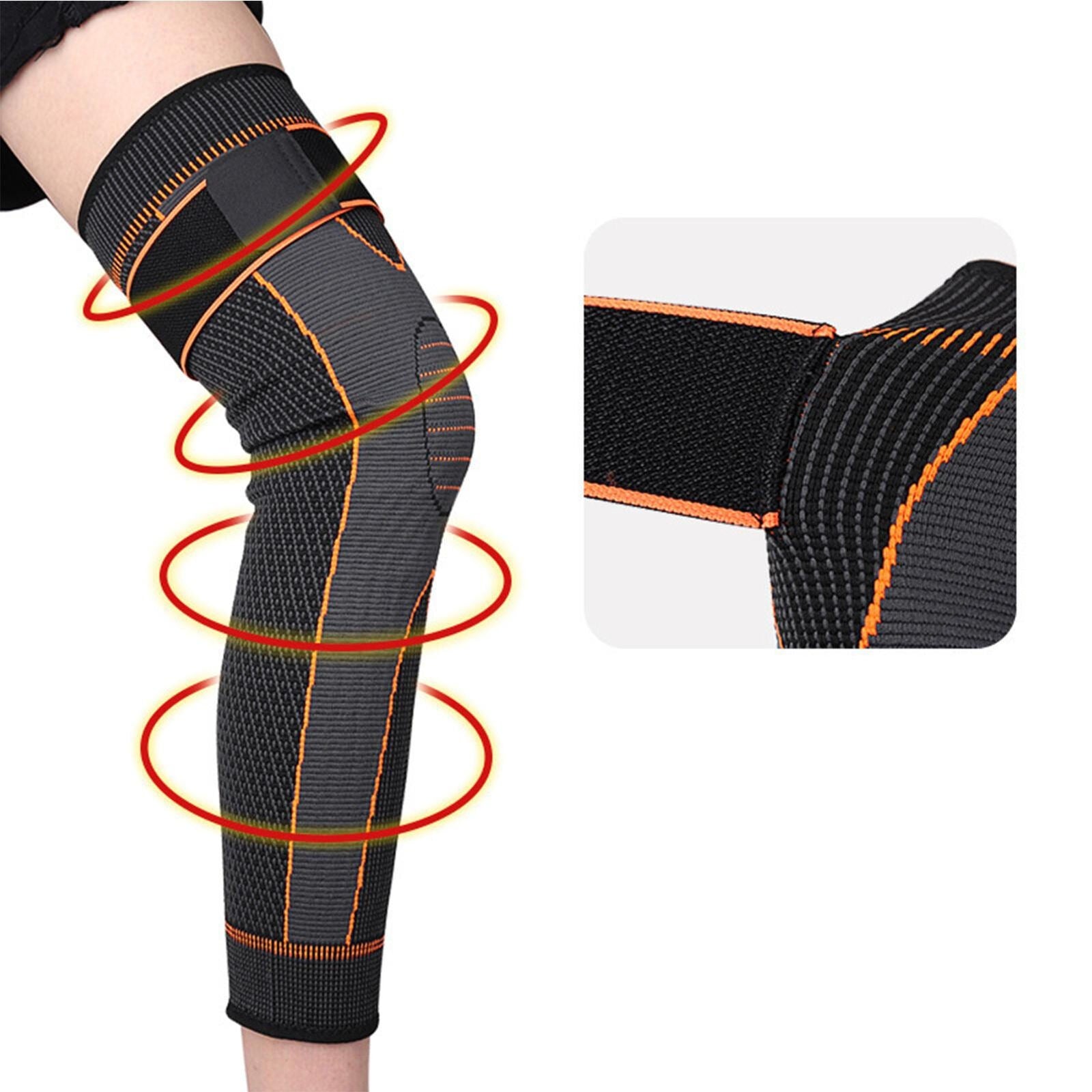 2 pcs Adjustable Compression Knee Sleeves Anti-Slip Knee Support Braces for Running Elastic Nylon Sports Compression Pad Black Green Article No 456      S325